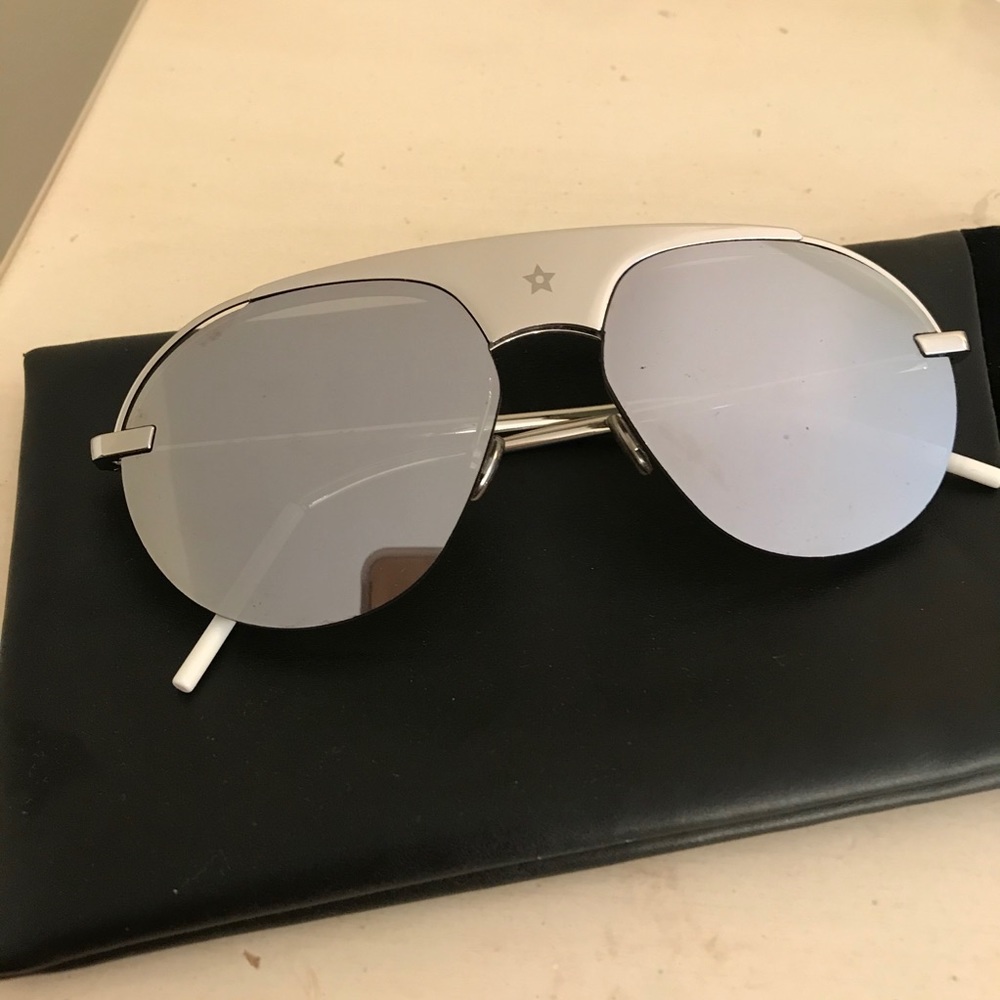 Dior Evolution Sunglasses Silver Aviator Box